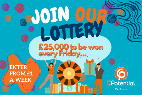C_Potential's tweet image. 🎉 Join Our Weekly Lottery &amp;amp; Make a Difference! For just £1 a week, you can help us continue providing vital services to the children and families we support 💙 And that’s not all… you’ll also be in with a chance to win an incredible £25,000! 👉 cpotential.affinitylottery.org.uk #lottery