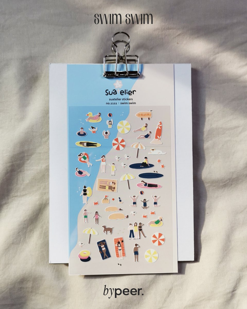 bypeer_zp's tweet image. : swim swim
/ sticker matt coated paper
/ size 9.8x 19 cm. (1 sheets)

/ ราคา 80 บาท ค่าส่ง 40 บาท

✨สอบถาม-สั่งซื้อ DM ได้เลยน้า 🥰

#suateliersticker #슈아뜰리에 #sticker #diary #daily #สติกเกอร์ #stickermemo #stationery #deco #happiness #สติกเกอร์เกาหลี #ไดอารี่ #แพลนเนอร์