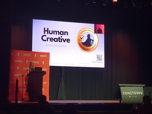 HumanCreativeUS's tweet photo. We had a wonderful experience at Bridging Innovation Week #BIW2026. We toured our beautiful city of Morgantown, where we also enjoyed connecting with other entrepreneurs, poets, filmmakers, philanthropists, business owners, and politicians brought together for the common cause of economic progress for our great state! I was privileged to speak about how our company is restoring trust and originality in human writing, and we were subsequently awarded $12,000 through IgniteWV! More posts to come.
---
The above is Certified Human Content™. Verify here: https://t.co/IvGKCfoRD4
#CertifiedHumanContent #CertifiedHuman #HumanWriting #AuthenticHumanWriting #AmWriting #PoetsofX