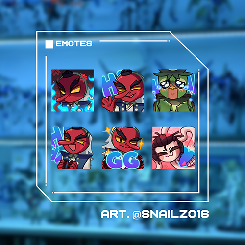 tengu_ten's tweet photo. Emotes realizados por @SNAILZ016  para el canal de Twitch: https://t.co/aAuaXsjdAA https://t.co/RgcwIi4Egb