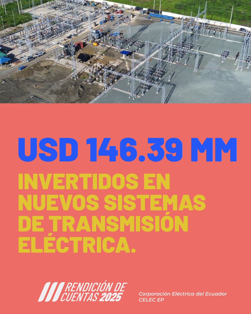 Corporación Eléctrica del Ecuador tweet media