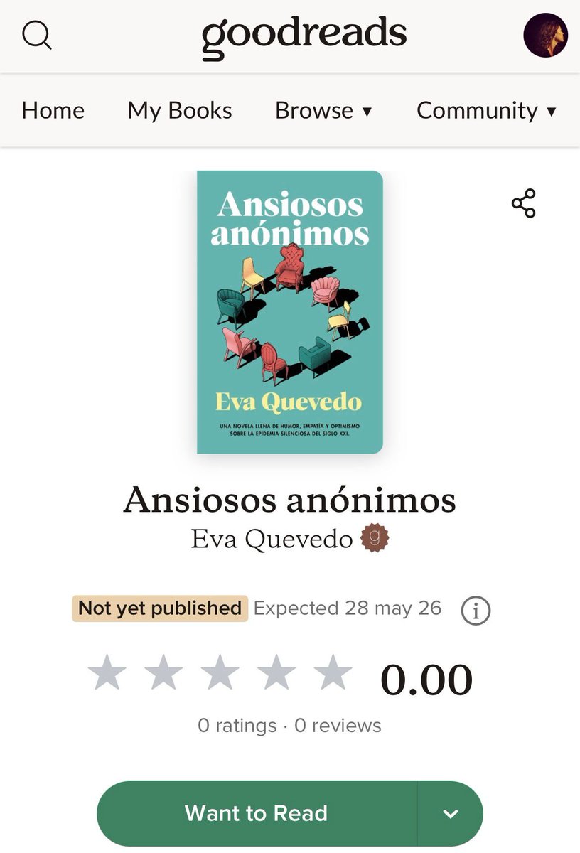 BlogdeMadre's tweet photo. #AnsiososAnónimos ya está en @goodreads, la red global de lectores, reseñas y cotilleo de lo que está leyendo tu familia y vecindad. Imposible explicar la ilusión que me hace 🤸‍♀️🤸 
https://t.co/NAO8eY0hVw https://t.co/L15VdoPa8v