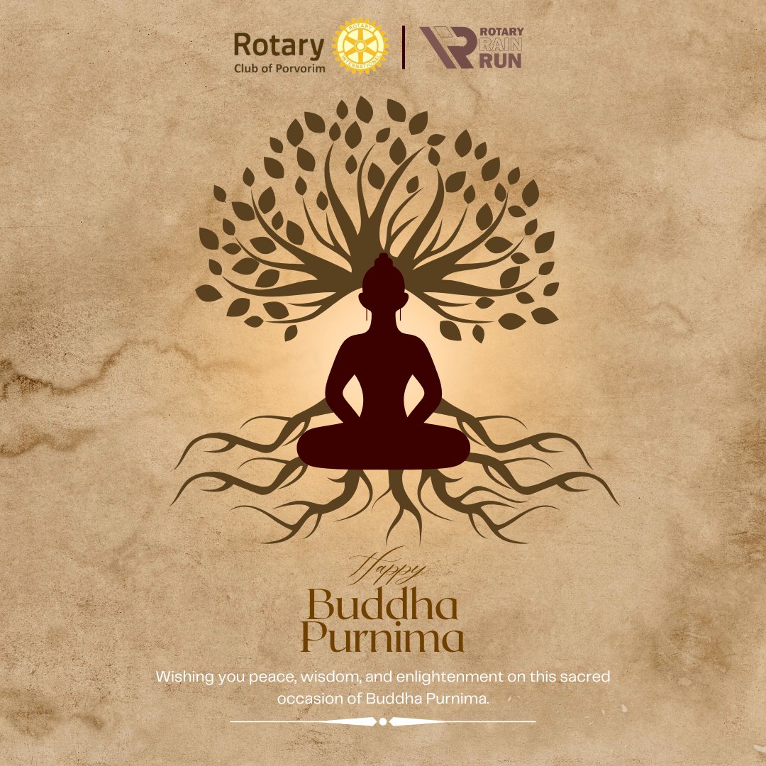 RotaryRainRun's tweet photo. On this sacred occasion of Buddha Purnima, may peace, wisdom, and enlightenment guide your life.
Wishing you harmony, positivity, and inner calm.
#BuddhaPurnima #PeaceAndWisdom #Enlightenment https://t.co/jNLW7tJf5S