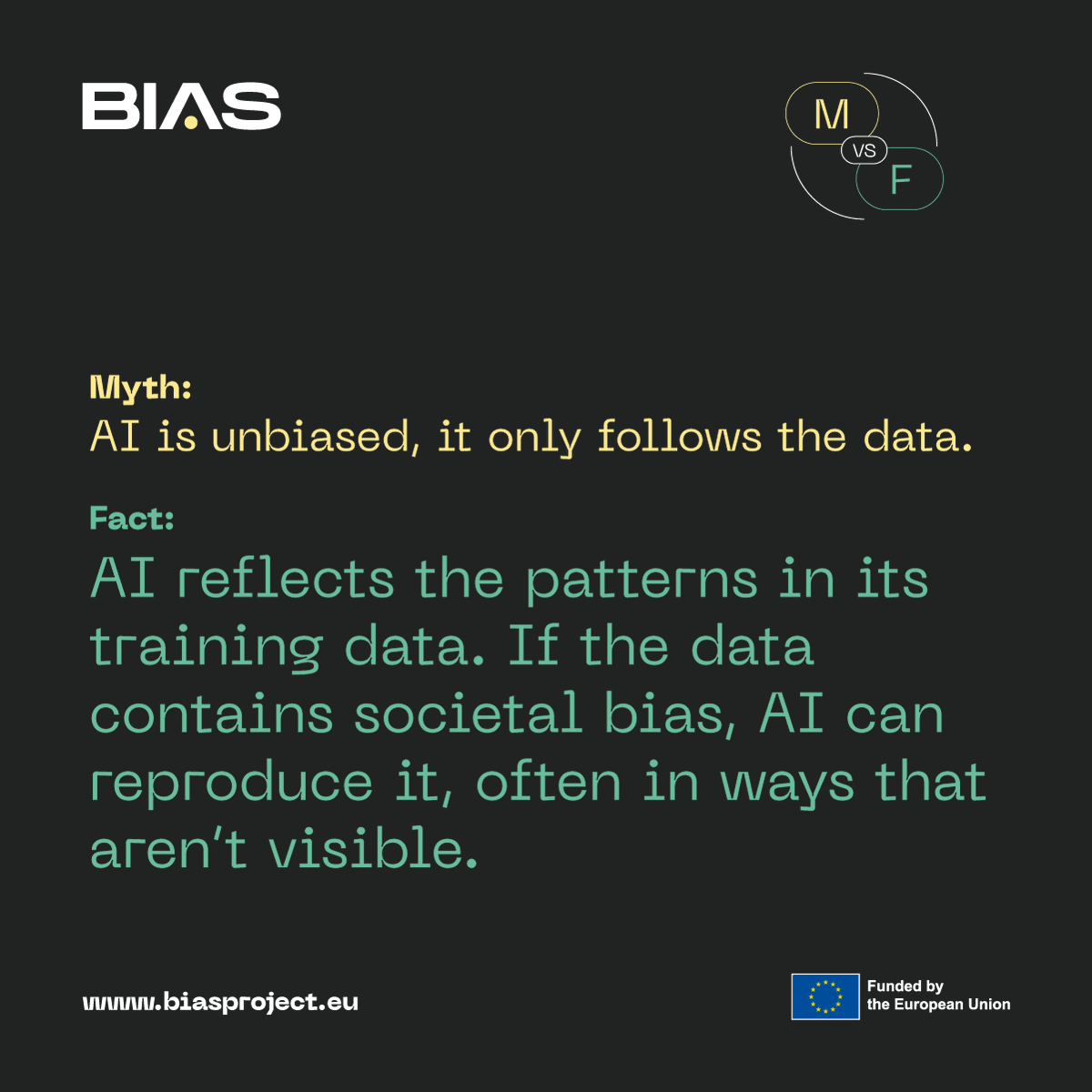 BIASProjectEU's tweet photo. Recruitment AI promises efficiency, but myths about its “objectivity” can quietly shape who even gets a chance. 🤖

The BIAS Project empowers AI developers and HR professionals to spot hidden bias, challenge assumptions, and build hiring processes that are transparent, fair, and accountable.
