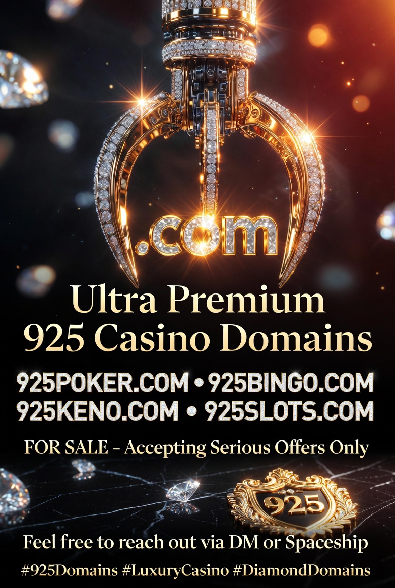 Topgoal's tweet image. EXCLUSIVE  UNDER  BROKERAGE:

♥️925POKER.COM
♣️925BINGO.COM
♦️925SLOTS.COM
♠️925KENO.COM

Innovative Sports / Gaming / Concepts.🏆

☆ Details ☆ Contact ☆ @Topgoal ®

💸 Available via Escrow or DM - Lease-to-Own (LTO).

#poker #com