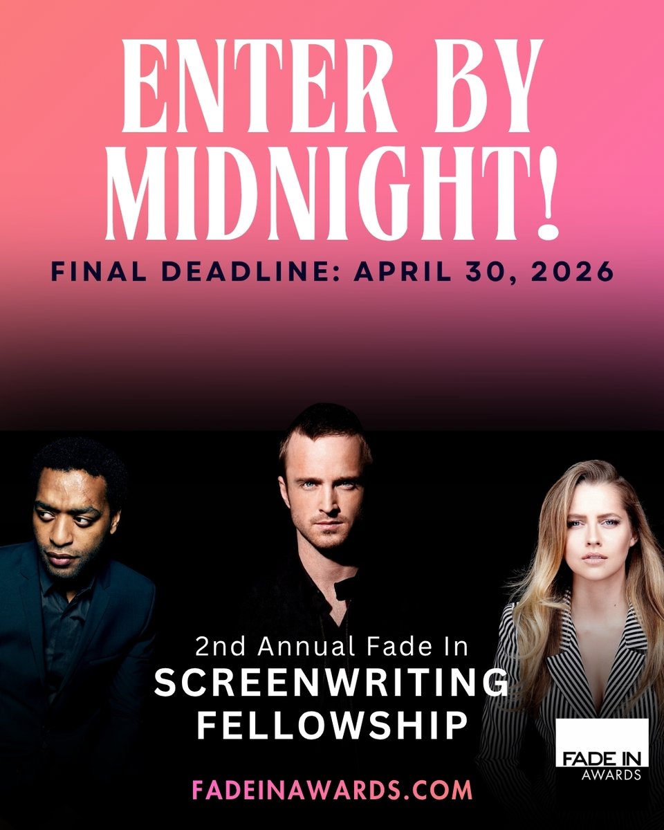 30th Fade In Awards Screenwriting Competition tweet media