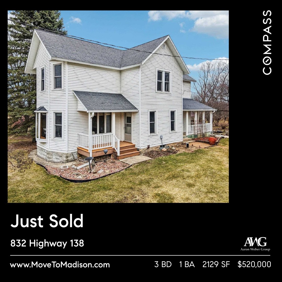 AaronWeberGroup's tweet image. 🏡 A Smooth Sale from Start to Finish 🔑
Congrats Sandra &amp;amp; John 🎉
Team + Susan Sutton 💼
 bit.ly/awghomevaluati…
#justsold #homeselling #CompassRealEstate #aaronwebergroup #movetomadison