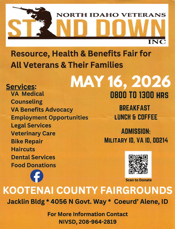 ClassicGuitarR1's tweet image. If you watch our Live and Dangerous posts you know how much we love our Vets! Rich and his wife are both vets as are my Dad and both of my brothers. CGR will be attending this and if you or someone you know in the CDA area is a Vet we'd love to see you here! #spokanecda #spokane