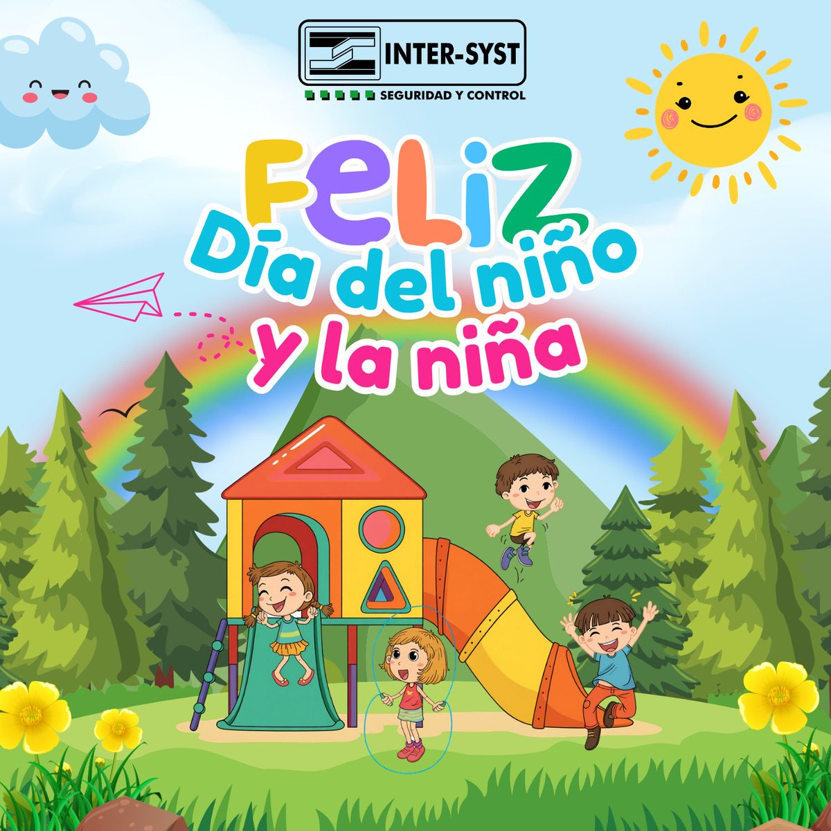 Intersyst_MX's tweet image. ¡Feliz Día del Niño🧒 y la Niña👧!

En INTERSYST sabemos que no hay nada más valioso que su felicidad 🎈 …
por eso trabajamos todos los días para brindar la seguridad que ellos merecen ✨

#DiaDelNiño #Seguridad #INTERSYST