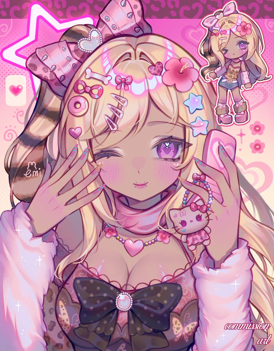 emiroll_art's tweet image. gyaru girl 💅✨commission art that i did from vgen🥹
#illustration #VGenComm