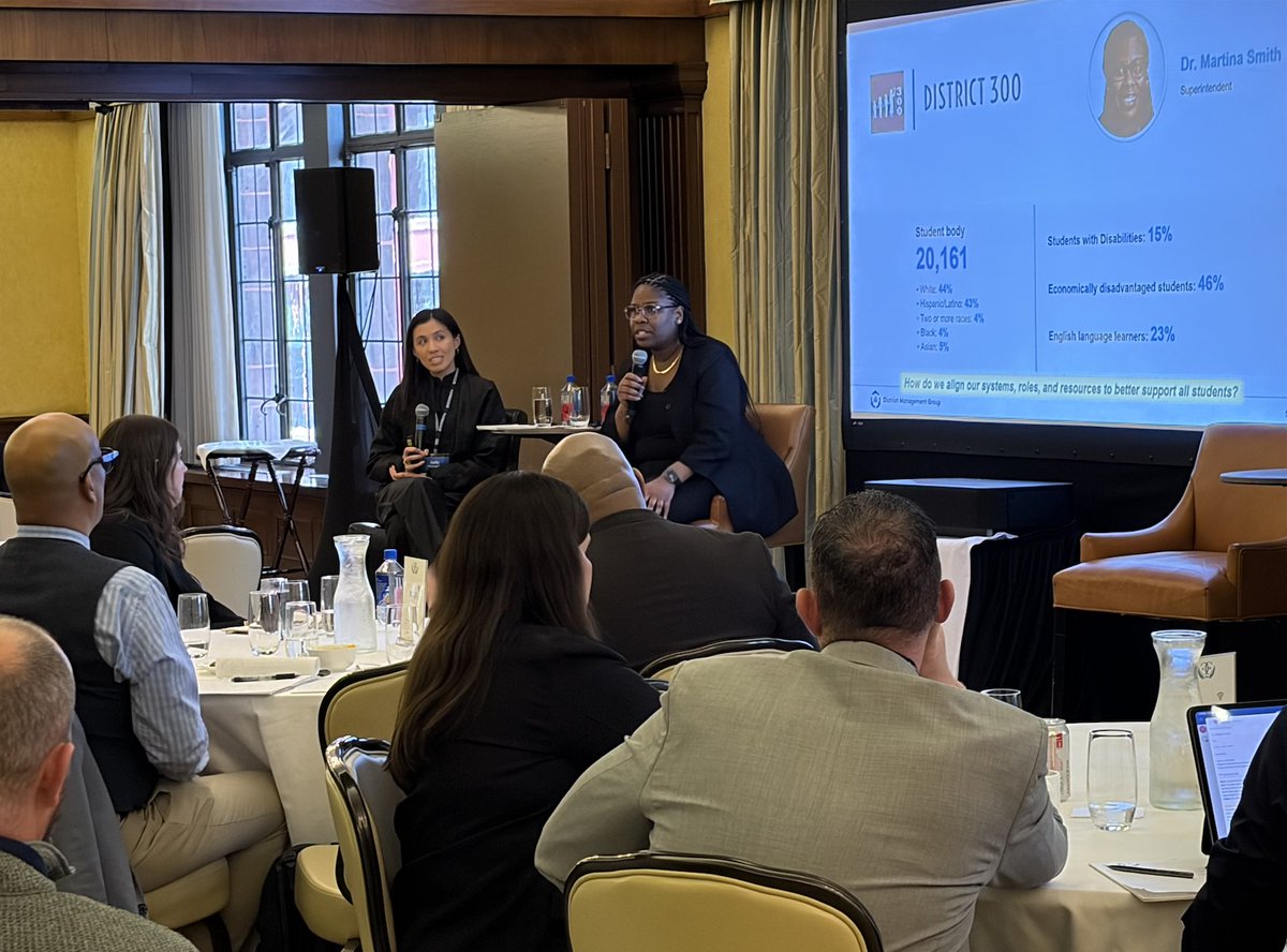 dmgroupK12's tweet image. Last week, 50+ Midwest #edleaders gathered in Chicago to discuss how to drive impact with limited resources. At @RPS205, leaders shared how PRISM is driving smarter resource decisions. At CUSD 300, a SPED review helped realign systems and supports. #suptchat #k12