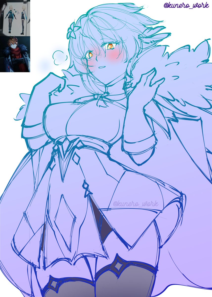 That whiplash moment when I sketch ChiLumi breadcrumb again 🦝
#タル蛍 #chilumi 
#原神 #genshinimpact