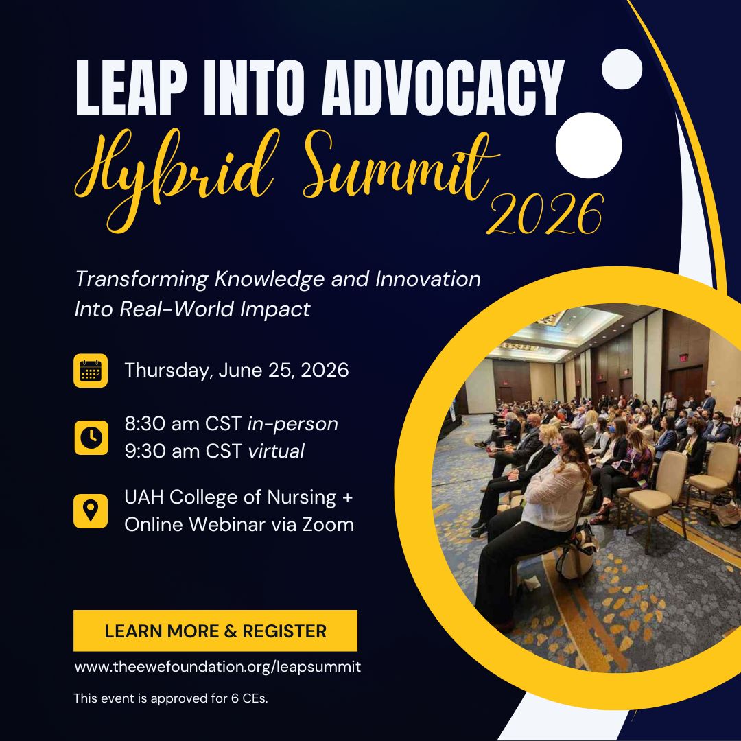 EveryoneIsWe's tweet photo. Join us for the 2026 LEAP into Advocacy Summit! This year’s theme: Transforming Knowledge and Innovation Into Real-World Impact. This event is approved for 6 CEs.
📅 June 25, 2026
📍 In-person at the University of Alabama in Huntsville + Virtual

Register: https://t.co/yIzR6iqyrk https://t.co/ekbjAX8ICz