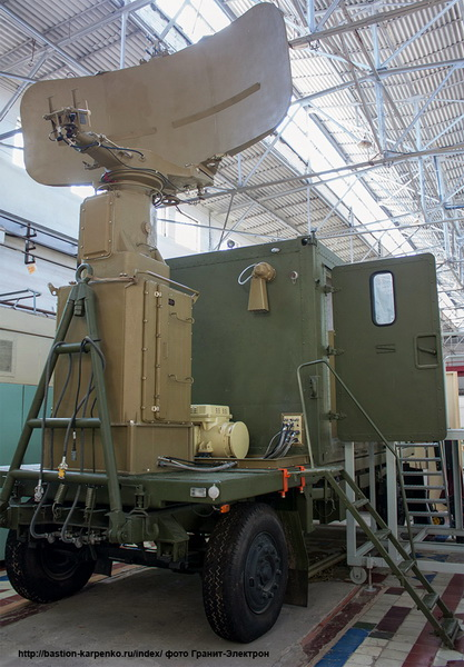 MYS-М1E (МЫС-М1Э) mobile coastal targeting radar. Usually part of the ...