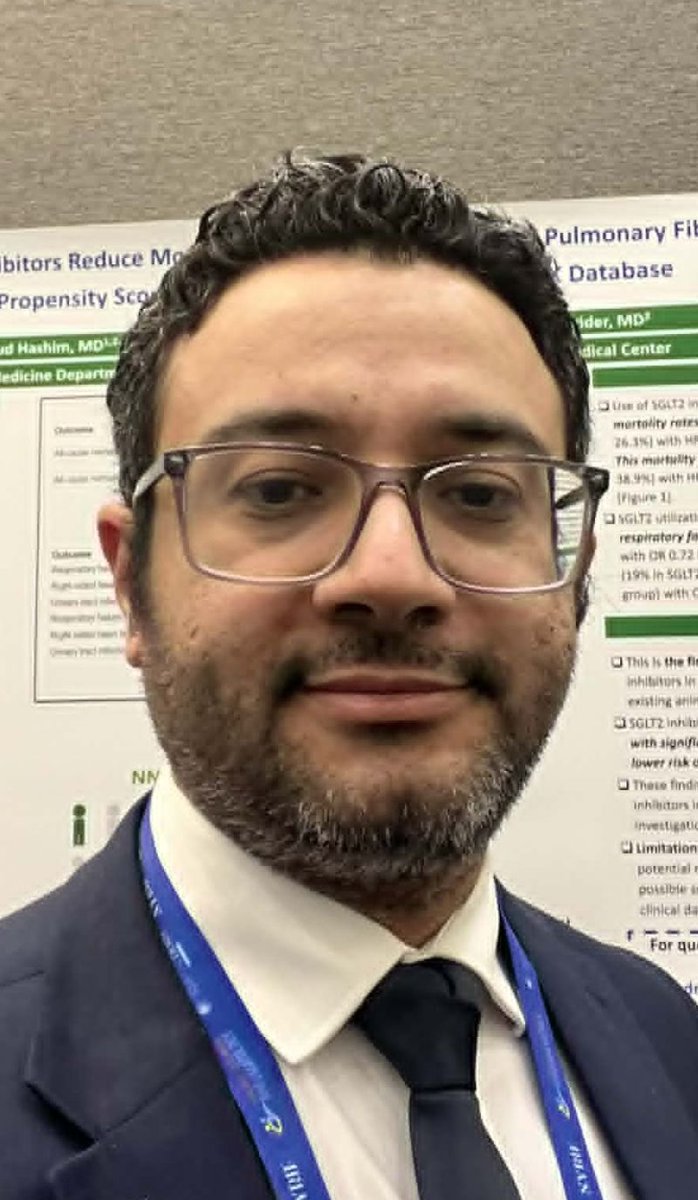 Hashimahmoud89's tweet photo. Honored to be selected as 1 of 10 oral presenters at the North American Young Rheumatology Investigator Forum.
Presented our work on SGLT2 inhibitors and reduced mortality in patients with idiopathic pulmonary fibrosis, using TriNetX database.

#Rheumtwitter
#CCR
#Rheumatology https://t.co/CIEuudKBJT