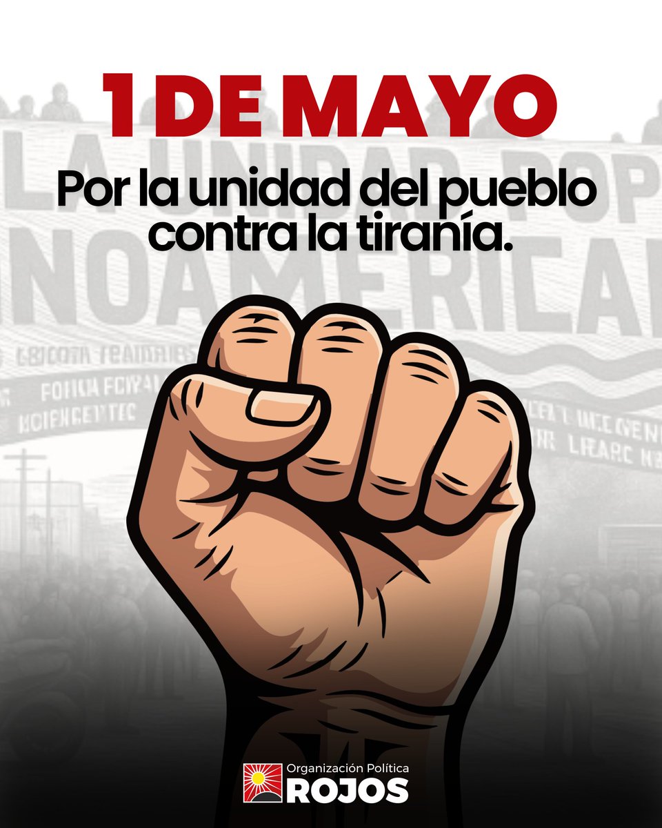 rojoshonduras's tweet photo. ¡Nos movilizamos a nivel nacional, por la unidad del pueblo contra la tiranía! ✊🏼

Comentamos desde donde inicia la movilización en tu ciudad en conmemoración a la lucha de las y los trabajadores. 📍 https://t.co/6ccTRvUJUa