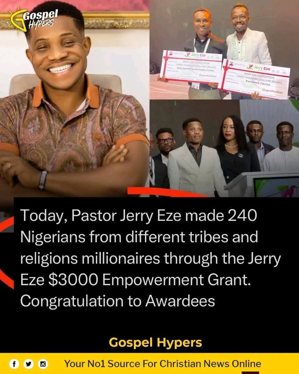 TevinMacharia's tweet photo. 240 businesses have received $3,000 each through the benevolence of Jerry Uchechukwu Eze, through the Jerry Eze Foundation and a total of $720,000, equivalent to over a billion naira.

This is more than generosity; it is intentional, planned and deliberate impact. This kind of support goes beyond words, it empowers dreams, strengthens livelihoods, and restores hope to countless families. It is a practical demonstration of love, leadership, and a deep commitment to uplifting others.

We celebrate this remarkable act of kindness and the heart behind it. May God continue to enlarge his capacity to give and to touch lives across nations. This is what Kingdom impact looks like.

Beautiful 👏👏👏