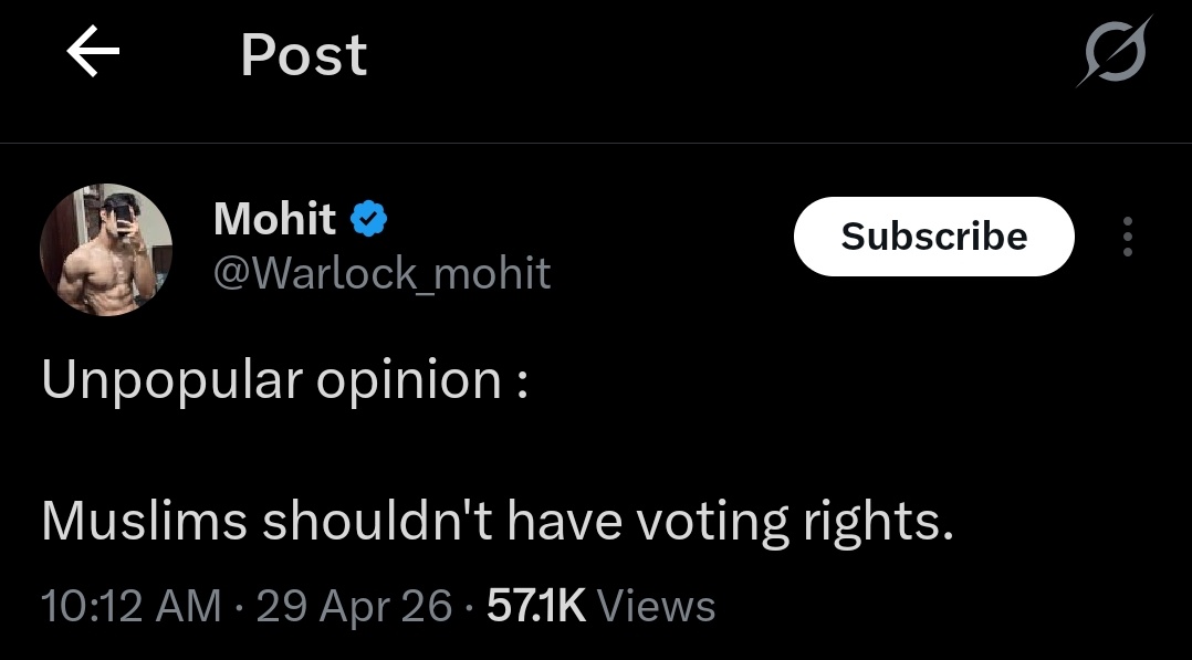 AlFarsi1201's tweet photo. Unpopular opinion:

Sanghis should be deported to Nepal. https://t.co/tpAvopBD3J