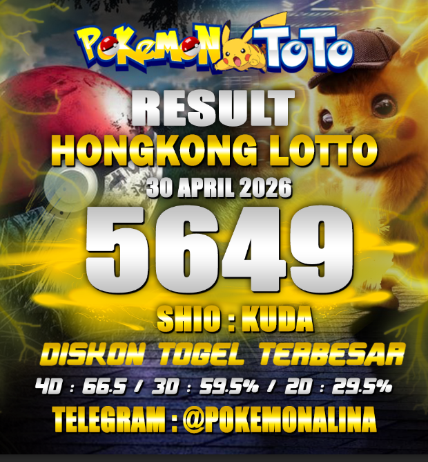 datatogelwla's tweet photo. RESULT HONGKONG LOTTO
KAMIS, 30 APRIL 2026
Result : 5 6 4 9 
Shio   : KUDA
TELEGRAM : @Pokemonalina
#datatotomacaup5pools #totomacaup5pools #keluarantotomacaup5pools #togetotomacaup5pools #daftarpokemontoto #HONGKONGLOTTO #RESULTHONGKONG https://t.co/w1GD0cP2Rm
