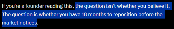 hahnbriant's tweet photo. @redteg95 @E0_DS0_Omega @sweatystartup Once you see this, you'll be able to detect slop that doesn't respect your time.

This isn't to say this is AI specific. People have used em-dashes and contrastive emphases like these before. It's become something to be careful about with the rise of AI-generated writing. https://t.co/tN6o0PDX6n