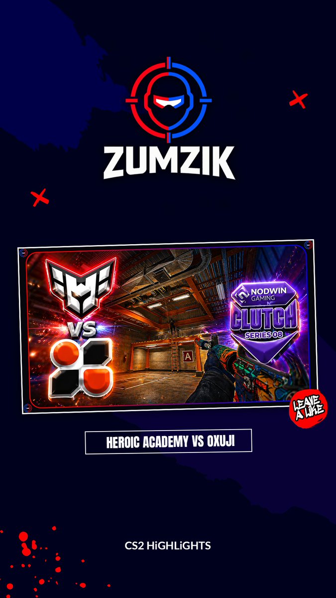 ZumZikCS2's tweet image. 🔥 Highlights recap of Heroic Academy vs Oxuji at NODWIN Clutch Series 8 Closed Qualifier 🔥

#cs2 #recap #romania