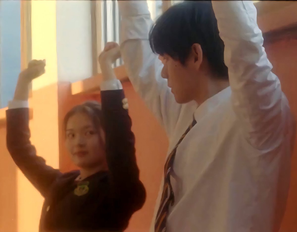 Taeger_Vear's tweet photo. I think Taehyung wasn’t asking for punishment per se, he was chasing the feeling. Back in elementary, kneeling with hands raised was forced discipline. Now, as an adult, he’s curious how it would hit different if he chose it himself, not suffering, but an experiment in endurance.  

He kept pressing, “am I the only one curious?” because he wanted to compare childhood pain with grown‑up resilience. It’s classic Tae: playful on the surface, but underneath he’s questioning how experiences change when you revisit them with awareness.  

What was once sadistic as a kid becomes, in his eyes, a test of perspective, a way to see how choice and maturity transform the meaning of something you thought you already knew.