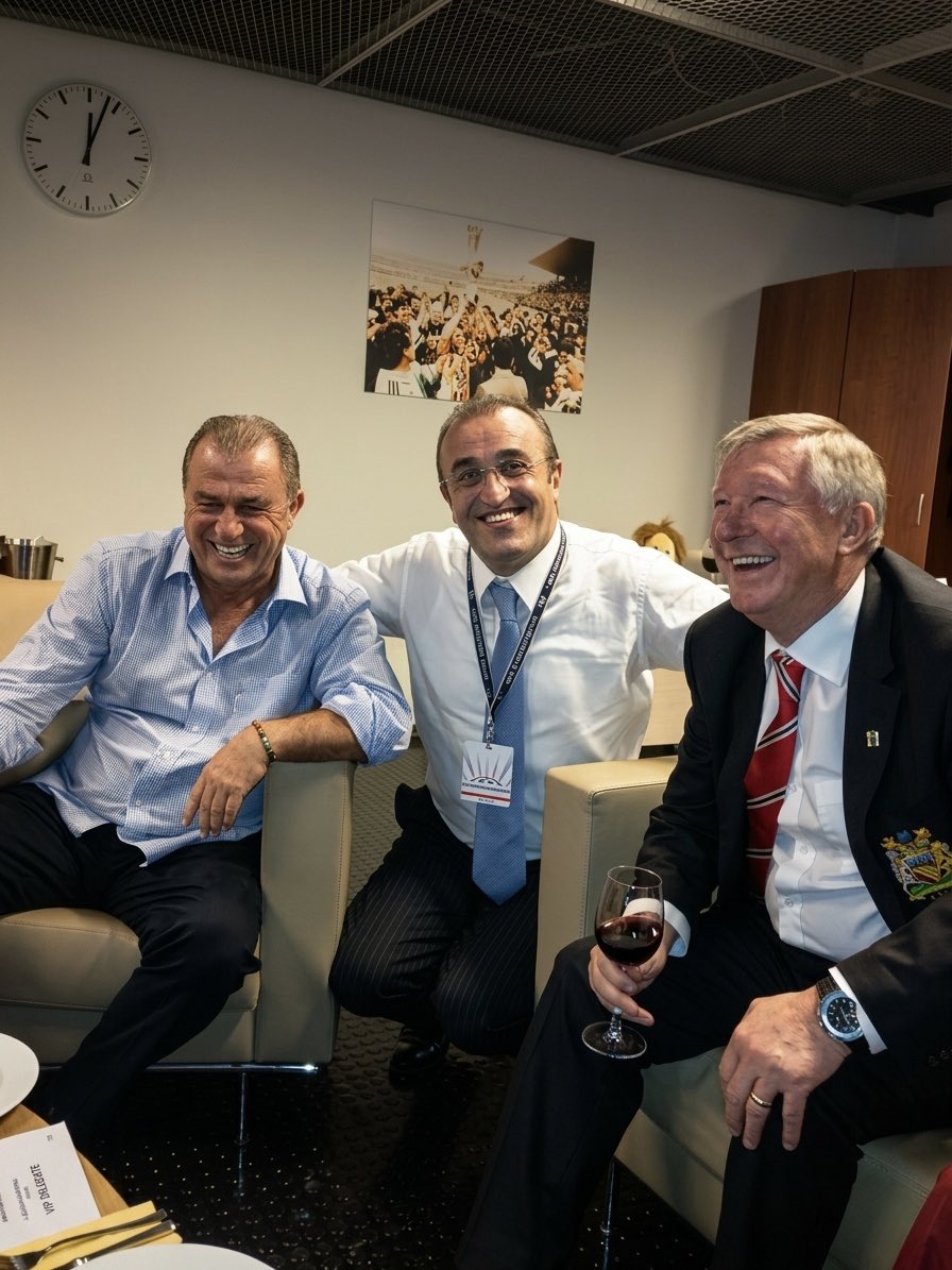 TamParcali's tweet image. 20 Kasım 2012

Galatasaray 1 - 0 Manchester United

Maç sonrası Fatih Terim, Abdürrahim Albayrak ve Alex Ferguson.