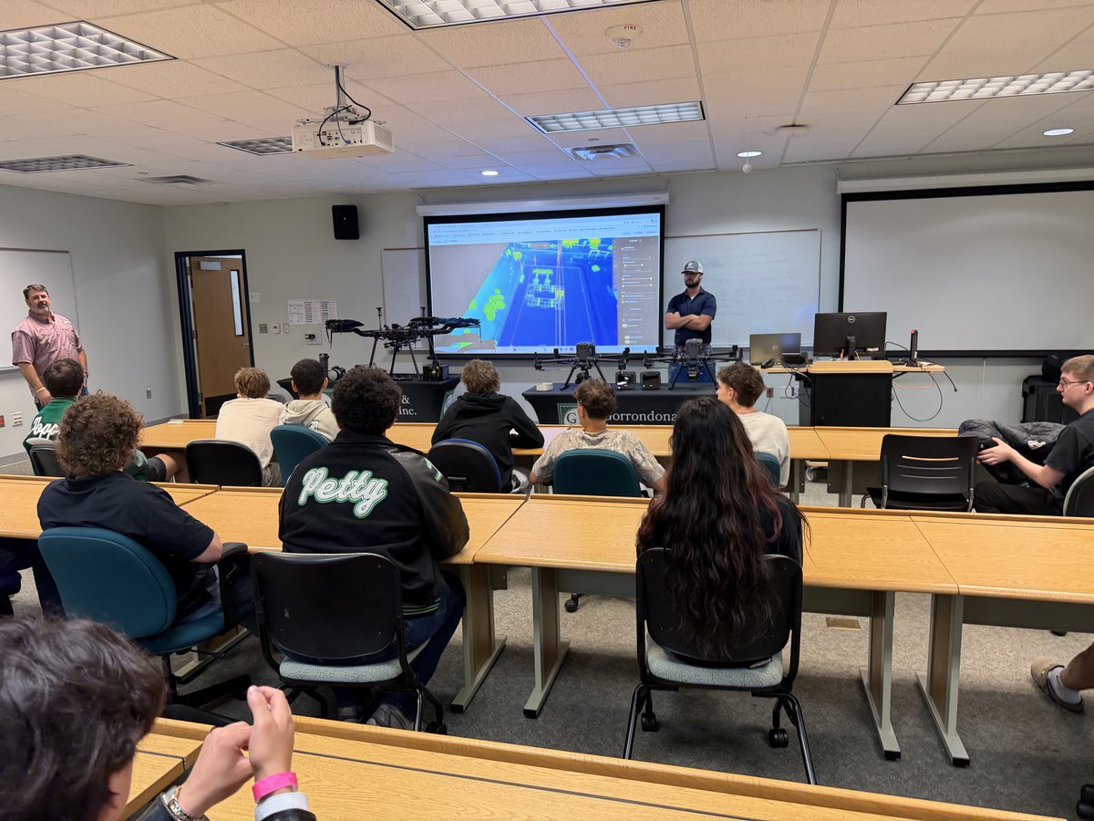 CoachHarrison5's tweet photo. Thank you to Gorrondona and Associates for the presentation on careers with Drones and surveying. Great insights on opportunities for lucrative careers post high school. https://t.co/bQMUJo5mGi