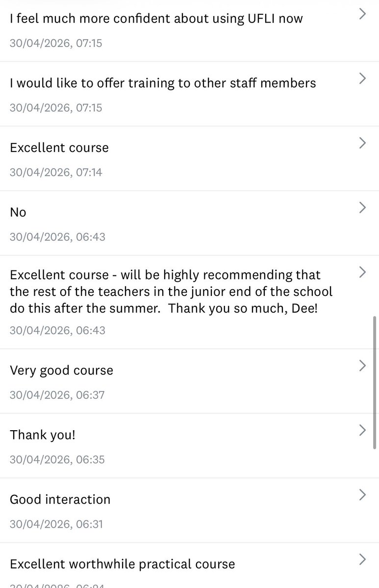 TraleeESC's tweet photo. Fantastic to get such positive feedback on today’s full day training course on UFLI Foundations with Playful Classroom at the Meadowlands Hotel in Tralee. @UFLiteracy https://t.co/1EkkSqELAp