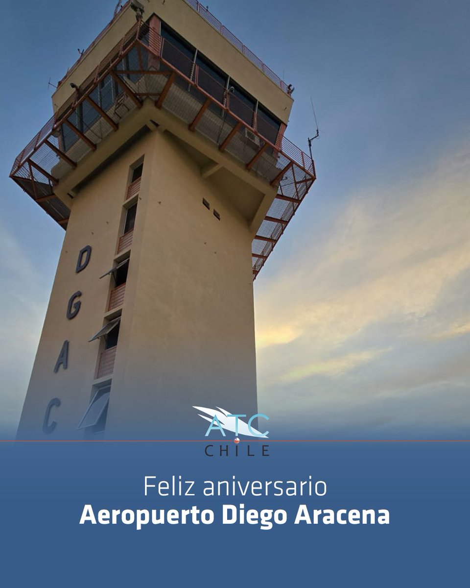ColegioATCChile's tweet image. Hoy, 30 de abril, queremos saludar a todos los funcionarios que prestan servicios en el Aeropuerto Diego Aracena, IQQ / SCDA

iFelicidades Colegas!
#saludoscolegioatc #atc #IQUIQUE #IQQ #scda