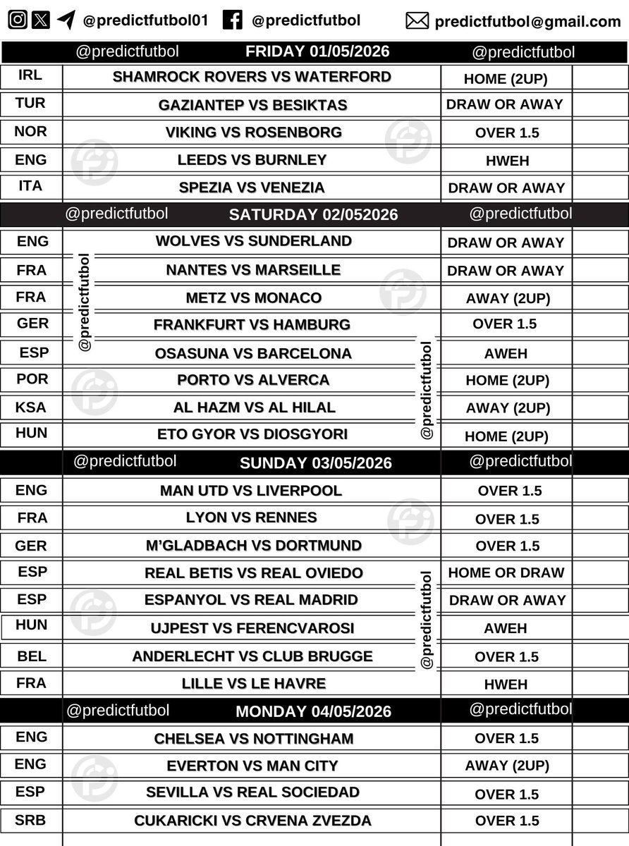 predictfutbol02's tweet photo. Weekend Acca ✅ https://t.co/MctLAUgMWZ
