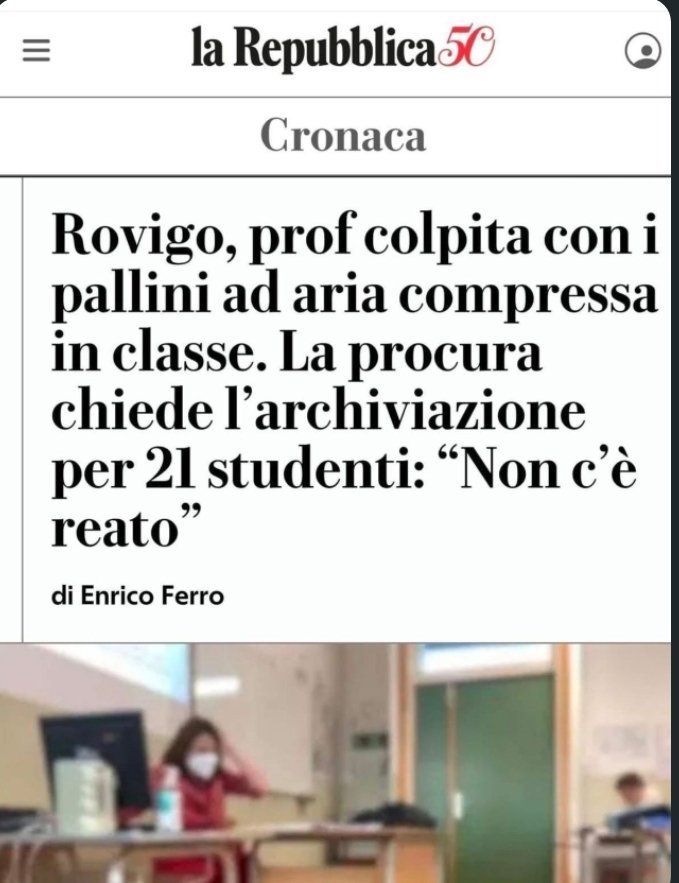 Come mai se molti pallini colpiscono a distanza molto ravvicinata la prof non c'è reato, ma se un pallino colpisce a grande distanza due partygiani si parla di "cecchino", "tentato omicidio" e il reo viene subito incarcerato senza processo?