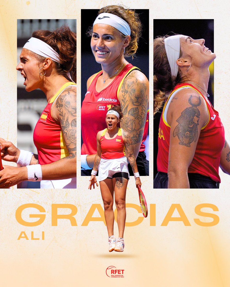 RFETenis's tweet image. 𝐒𝐈𝐄𝐌𝐏𝐑𝐄 recordaremos esa sonrisa 🥹

Bolsova se despide del tenis profesional en casa, en La Bisbal d’Empordà, y junto a su amiga Bassols en dobles

𝐓𝐞 𝐞𝐜𝐡𝐚𝐫𝐞𝐦𝐨𝐬 𝐝𝐞 𝐦𝐞𝐧𝐨𝐬, 𝐀𝐥𝐢 ❤️

#WTA