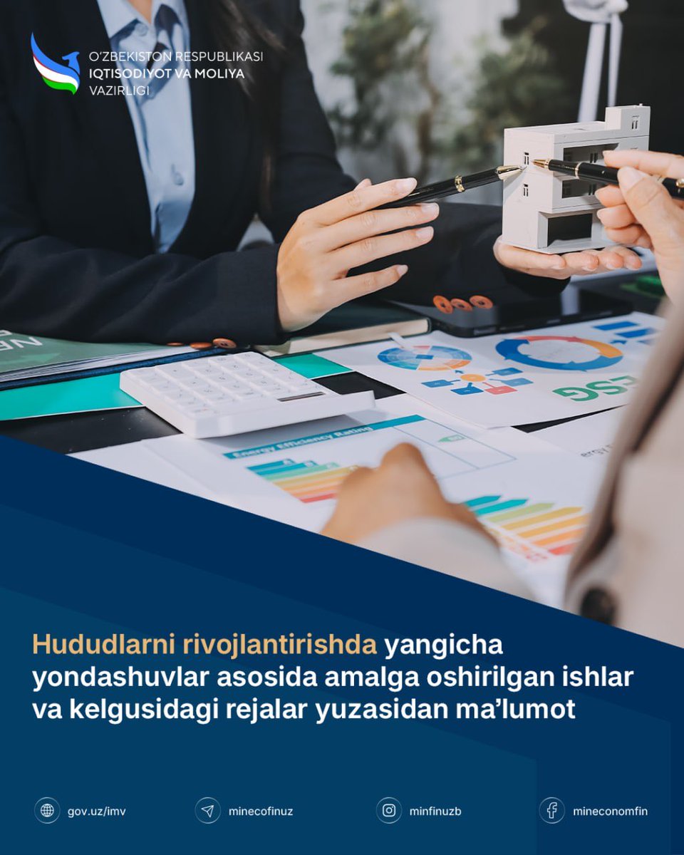 minecofinuz's tweet image. 📈 Hududlarni rivojlantirishda yangicha yondashuvlar asosida amalga oshirilgan ishlar va kelgusidagi rejalar

🇺🇿 Batafsil | 🇬🇧 More: t.me/minecofinuz/14…

#priority_areas #development #regions