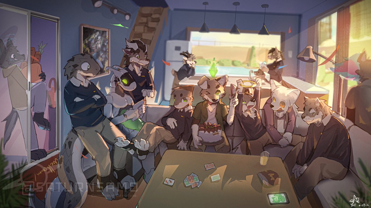 saturnsamo's tweet photo. @FinnYoe ：“Happy 🎂 for ourselves.” https://t.co/psHYTQpbTg
