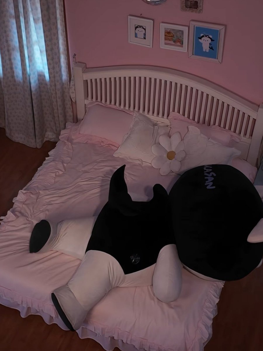 Pretty pink room 
He is a babygirl just like phorphor 😚💖
