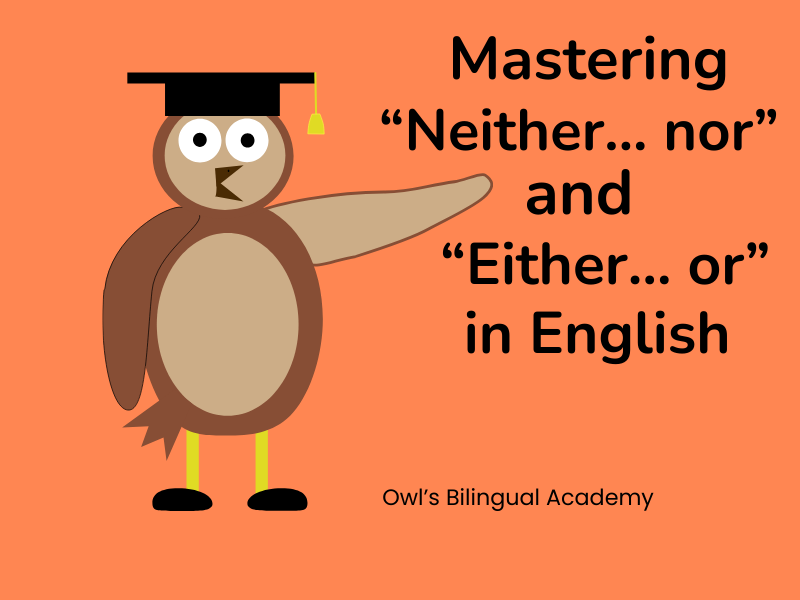 WernerWess32801's tweet image. Which sentence is correct? 🤔

A) I like neither tea nor coffee
B) I like tea nor coffee

Correct answer: A ✅

Use neither… nor to show 2 negative choices. 🦉

More examples here:
owlsbilingualacademy.blogspot.com/p/mastering-ne…

#English #LearnEnglish #EnglishGrammar #ESL #LanguageLearning