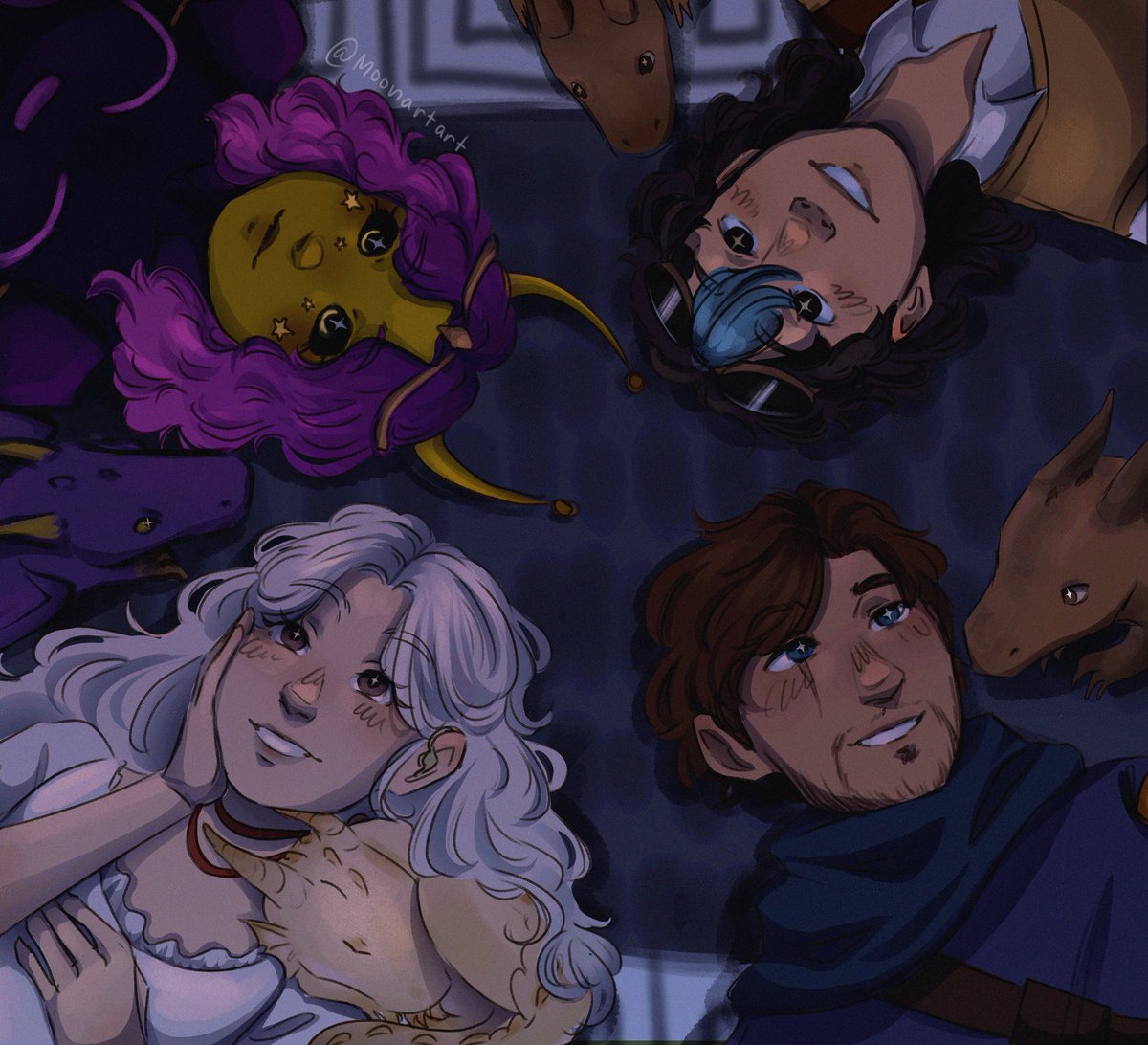 Since they went on a picnic at night, I decided to draw the group stargazing✨
#TheFlight #theflightsmp #theflightsmpfanart