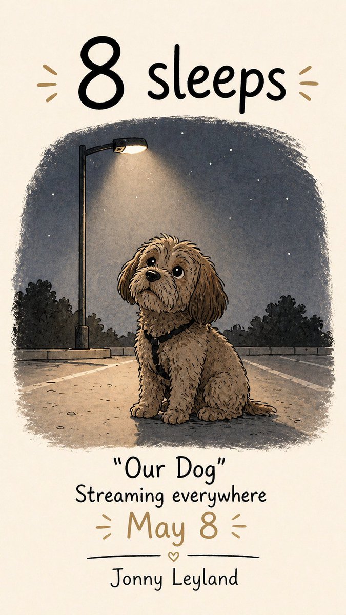 jonnyleyland's tweet photo. Hey Everyone, 

For the next 7 days it’s all about getting as many people to as possible stream my new single "Our Dog" on day 1. 
And day 1 is May 8th!

I am busy finishing my next song today and I have soooo many more to get out and my plan is to increase the pace to 2 a month and eventually albums worth. 

Two asks of you today:

1. JOIN my inner circle WhatsApp Group - this is for friends/supports/fans who are like my little army of day 1 streamers etc.. https://t.co/WyZJpo2xFU

Also, please bookmark the release in Spotify - just click this link:
https://t.co/gBN3a4S7xd