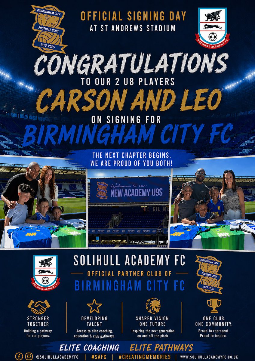 Solihull Academy FC tweet media