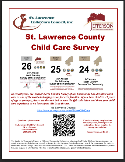 CPCSColts's tweet photo. St. Lawrence County Child Care Survey https://t.co/WD8RLJXWaC