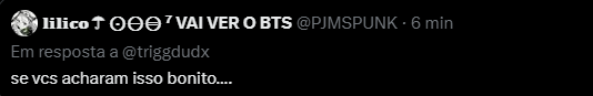 duda⁷ ♱, VAI VER O BTS tweet media