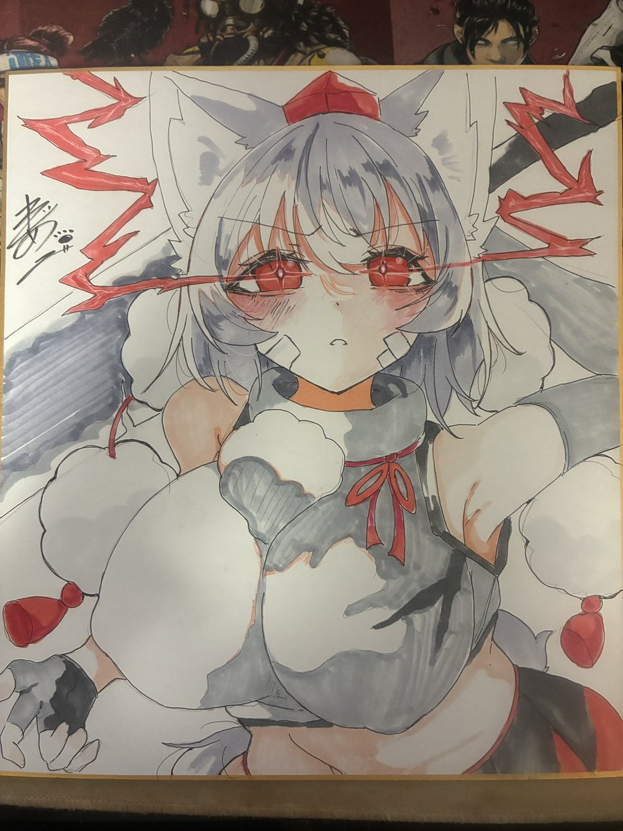 表紙絵を大色紙に描きました 