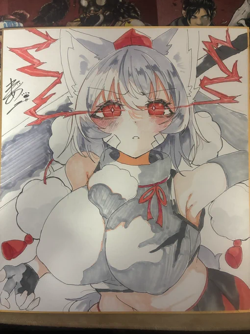 表紙絵を大色紙に描きました