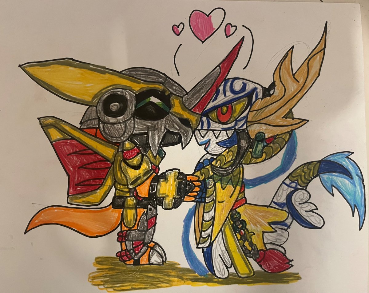 Chibi Shutmon &amp; Sekkamon &amp; Chibi VictoryGreymon &amp; Shagaramon. Enjoy. #Digimon #Appmon #Shutmon #Sekkamon #Victorygreymon #Shagaramon #Chibiart #Animeart #Digimonart #Digimonartwork #Animeartwork #Furryart #Furryartwork #Anthroart #Anthroartwork