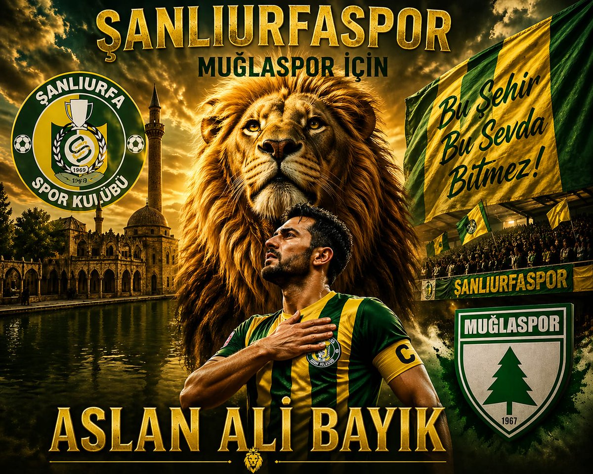 aslanalibayik's tweet photo. Şanlıurfaspor’a play-off turunda gönülden başarılar!
Sezon boyunca gösterdiği mücadele, inanç ve azimle büyük bir takdiri hak eden Şanlıurfaspor’un, play-off yolunda da aynı kararlılıkla ilerleyeceğine inanıyoruz. Haydi Şanlıurfaspor, yolun sonu zafer olsun! 💛💚

@Sanliurfaspor https://t.co/P1PDokN0h3