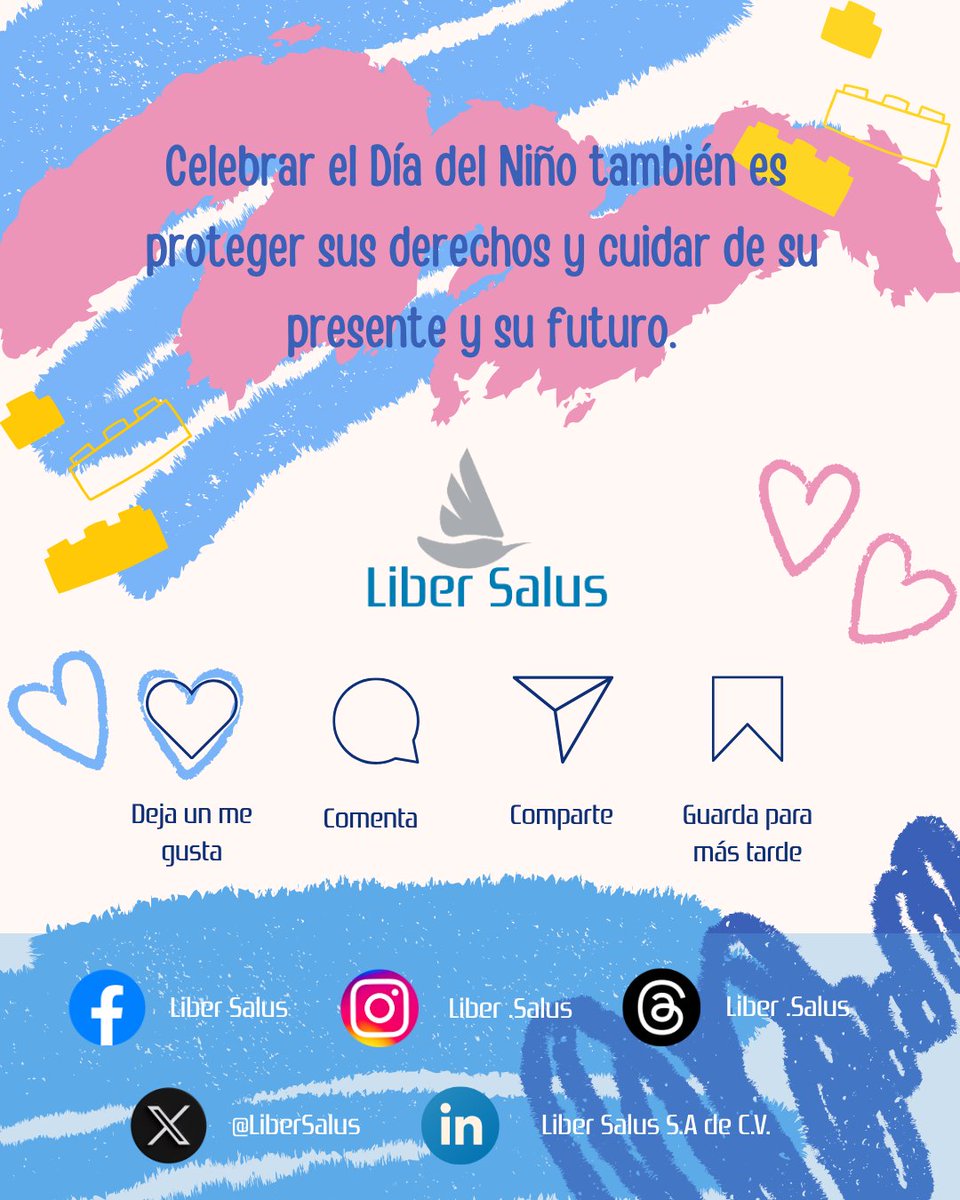 LiberSalus's tweet photo. Hoy es el #díadelniño , el momento adecuado para celebrar su infancia con #alegría https://t.co/u1Qja4DU74