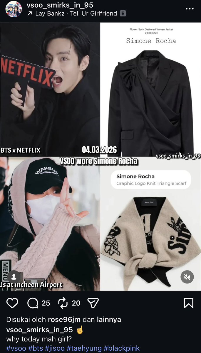 VSOO___V❤️JISOO🐯🐰 tweet media