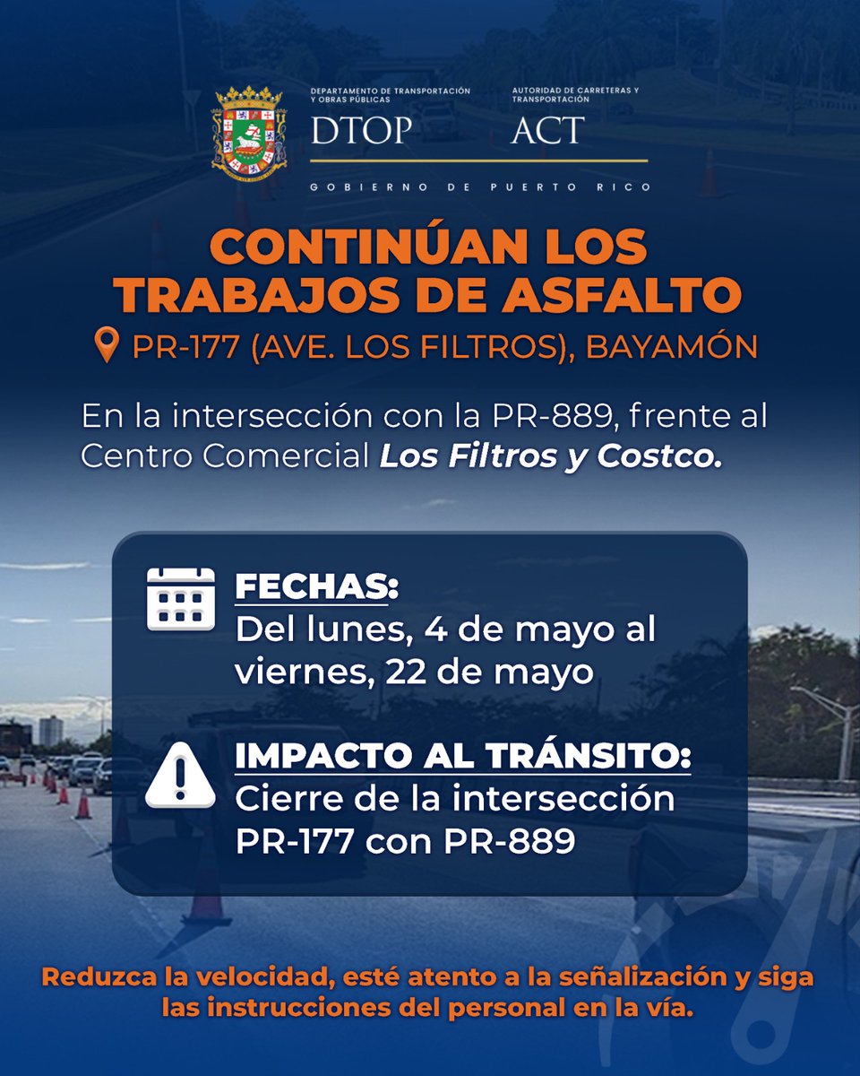 Autoridad de Carreteras y Transportación (ACT) tweet media