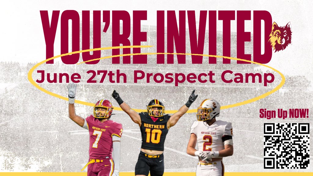 EthanOlson605's tweet photo. Thank you @CoachGlas05 @NSUWolves_FB for the camp invite! I look forward for the opportunity to learn from great coaches and improve. @PatsRevolution @BAUERS_ELITE @COACHBAUER_ @COACHCJB_ @PrepRedzoneDAK https://t.co/dvvcQmosxt